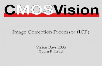 Image Correction Processor (ICP) Vision Days 2005 Georg P. Israel.
