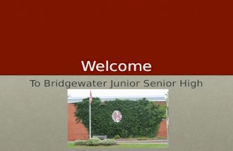 Welcome To Bridgewater Junior Senior High School.
