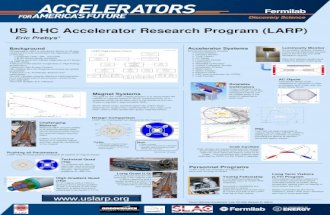 US LHC Accelerator Research Program (LARP) Background  Proposed in 2003 to coordinate efforts at US labs related to the LHC accelerator (as opposed to.