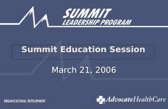 Summit Education Session March 21, 2006. INVOCATION.