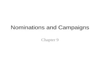 Nominations and Campaigns Chapter 9. 9.1 Primaries.