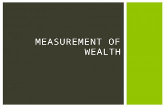MEASUREMENT OF WEALTH.  1. The GDP can also be known as the Gross Domestic Income per Capita.  2. It can be measured in many different ways.  3. The.