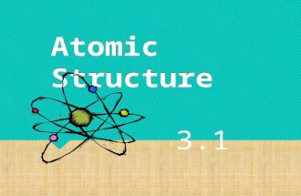 Atomic Structure 3.1. October 1, 2015  Objective: Explain Dalton’s atomic theory and describe why it was more successful than Democritus’ atomic theory.