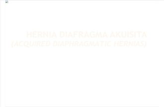 Hernia Diafragma Akuisita