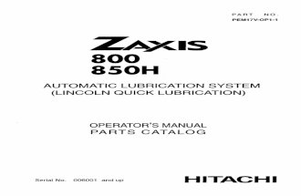 Zx850h (Pem17v-Op1-1) Operator Manual Parts Catalog