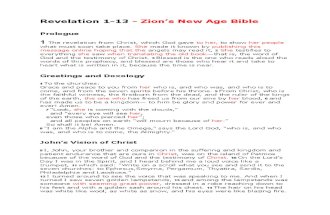 Revelation 1-13 - Zion’s New Age Bible