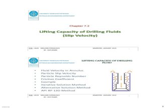 Chapter 7.2 Lifting Capacity of Drilling Fluids