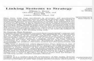 Berry, Hill - 1992 - Linking Systems to Strategy
