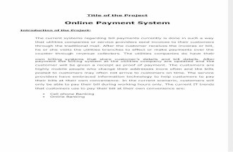 Project Report on Online Payment System
