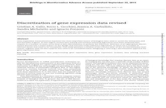 Discretization of Gene Expression Data Revised