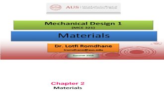Mechanical  Materials Selection