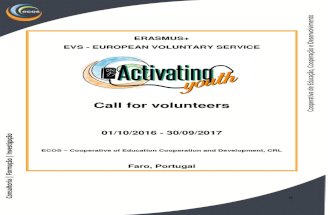 AY7 EVS Call Volunteers Faro - Portugal FINAL
