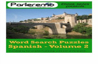 Spanish Word Search Puzzles Spanish - Volume 2