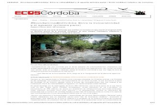 Inundaciones En Córdoba Argentina 2015