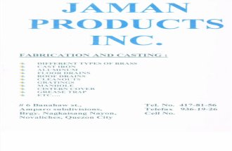 Jaman Products Incorporated