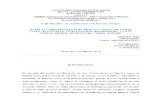 Informe Derecho Procesal Penal Mayo 2016