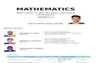Mathematics GE REVIEW Session 1