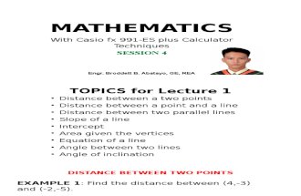 Mathematics GE REVIEW Session 4