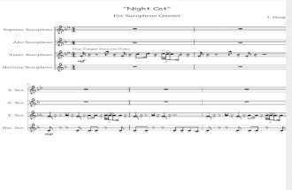 Night Cat for Satb Saxophone Quartet Epic Composer Competition 1