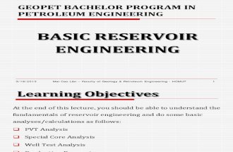 Basic Reservoir Engineering - Part I