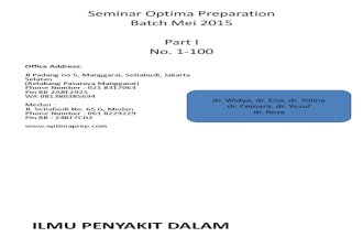 Pembahasan Seminar Part I No. 1-100
