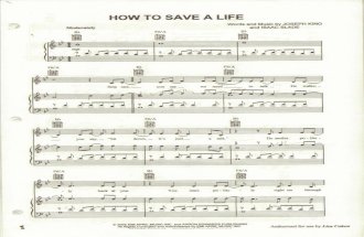 How to Save a Life Piano