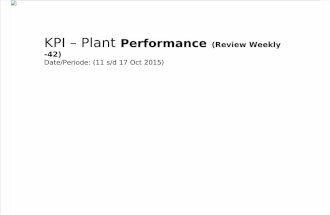 MBB_KPI - Plant Performance Weekly-42 - (11-17 Oct 2015)
