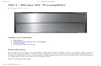 Hiraga MC Preamplifier