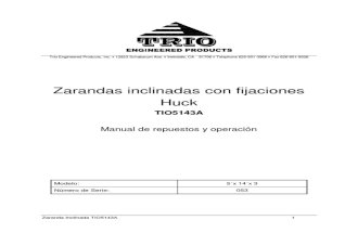 TrioTIO 5143A Screen Manual (SN 053) Spanish