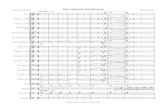 Zarathustra Banda - Score and Parts