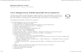 11G-Hyperion-EPM Install Procedures _ Jasoncoltrin