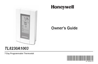 Honeywel TL8230 Manual