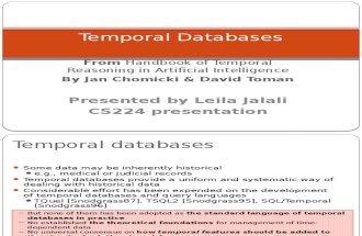 Temporal Databases (1)