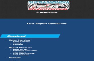 CostReport Guidelines