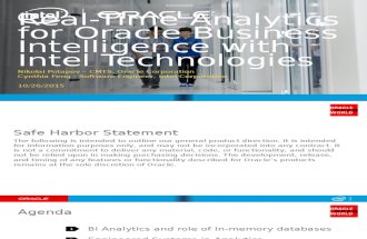 CON10850_Potapov-CON10850-Real-Time Analytics for Oracle Business Intelligence With Intel Technologies