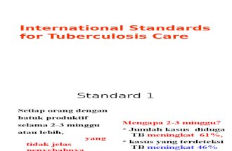 International Standards for Tuberculosis Care. Anwar
