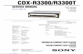 CD Xr 3300 Service Manual
