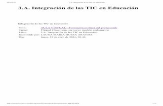 3.A. Integración de las TIC en Educación