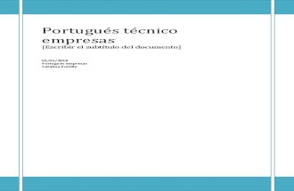 Portugués técnico empresas