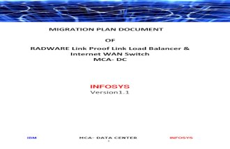 Radware Link Loadbalancer_MIGRATION PLAN_V1.1