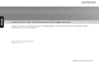 Hitachi White Paper Solve the Top Six Enterprise Storage Issues