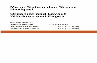 Menu Sistem dan Skema Navigasi & Organize and Layout Windows and Pages