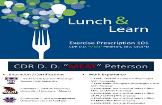 NHC Lunch and Learn (Peterson)