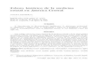 Esbozo Histórico de La Medicina en Centroamerica STEVEN PALMER