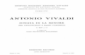 Vivaldi's 3rd Cello Sonata