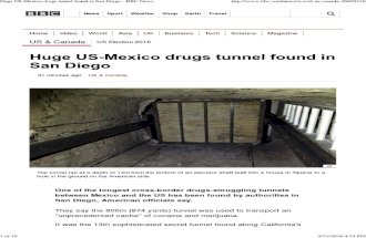Huge US-Mexico Drugs Tunnel Found in San Diego - BBC News
