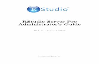 Rstudio Server Pro 0.99.893 Admin Guide