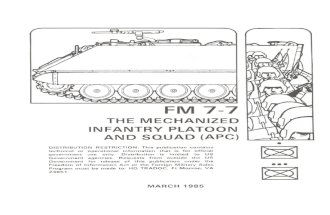 FM 7-7 the Mechanized Infantry Platoon and Squad [15 March 1985]