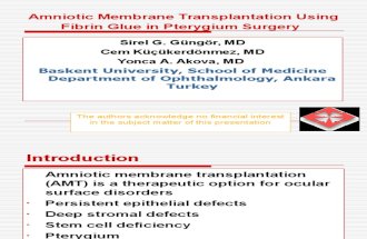 000135 Amniotic Membrane Transplantation Using Fibrin Glue in Pterygium Surgery