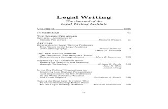 Legal Writing-Journal of Legal Writing Institute
